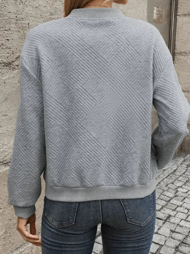 slim fit bomber jacket with diamond quilted pattern detail