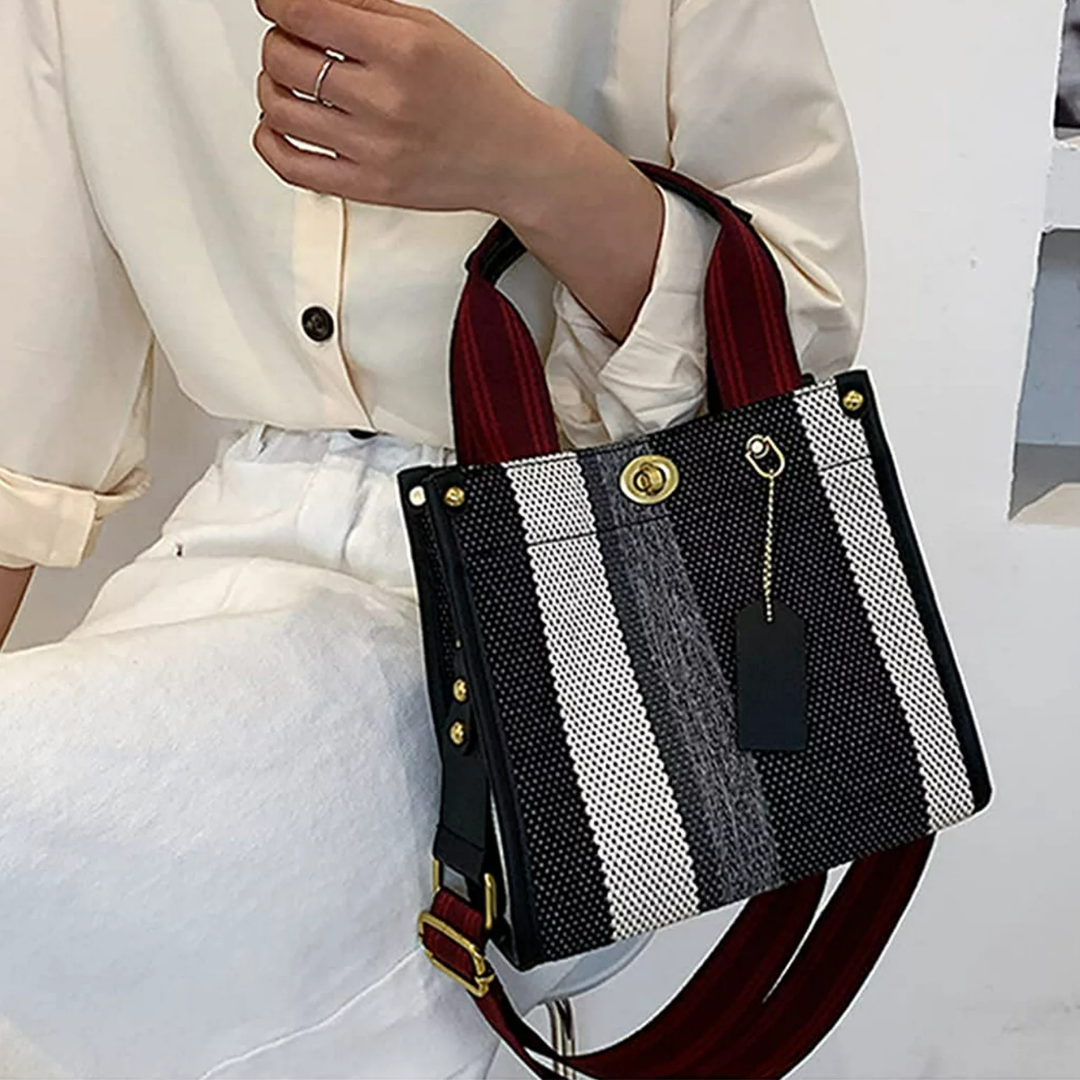 Sac Cabas à Rayures Femme