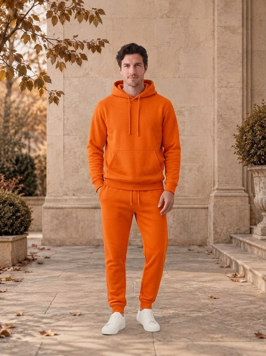 Men's matching hoodie and trousers set