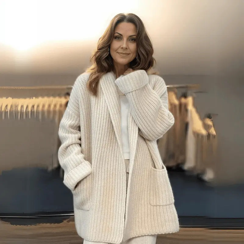 Tricot Cardigan Surdimensionné Femme