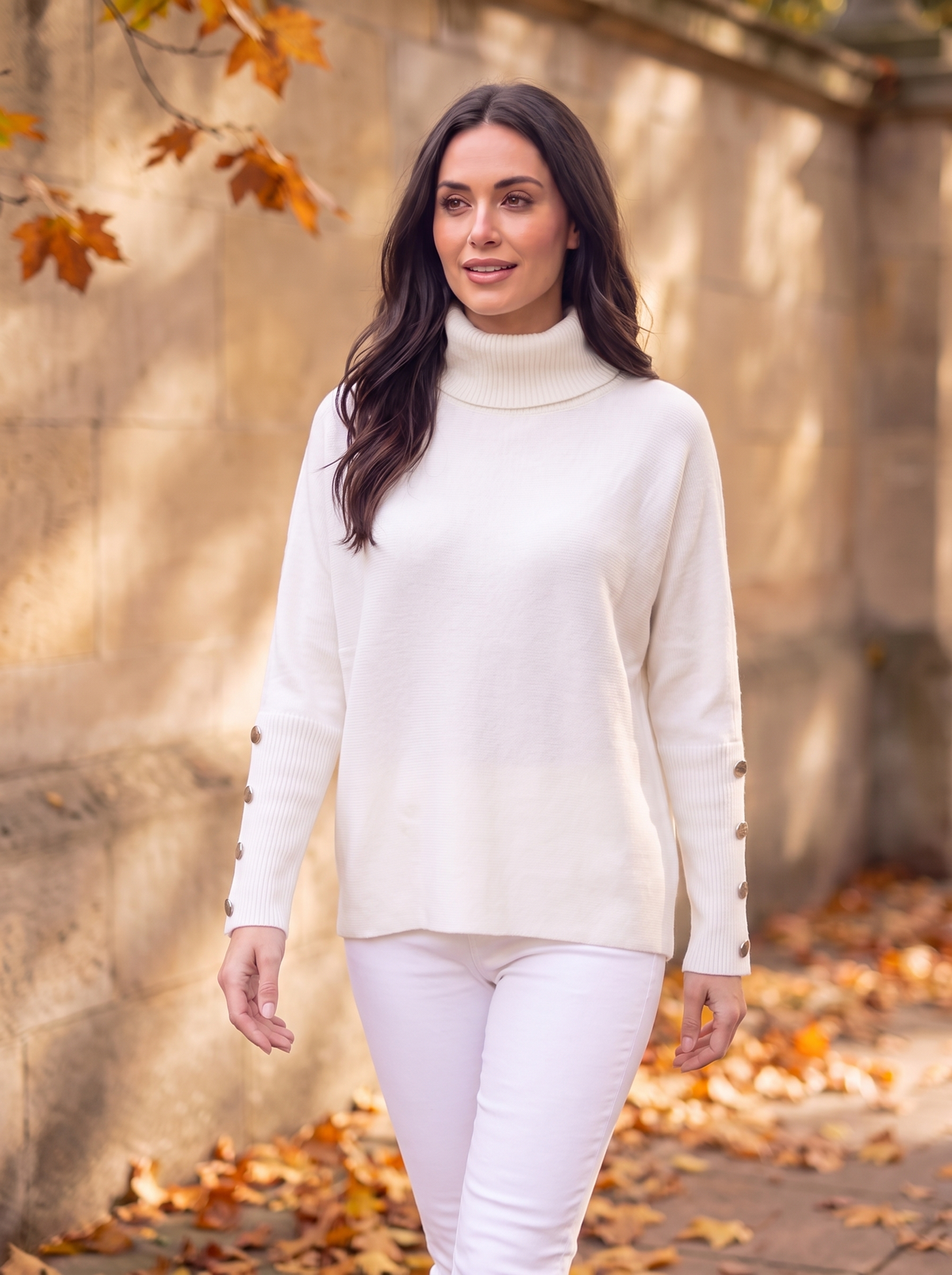 Women's long sleeve turtleneck sweater