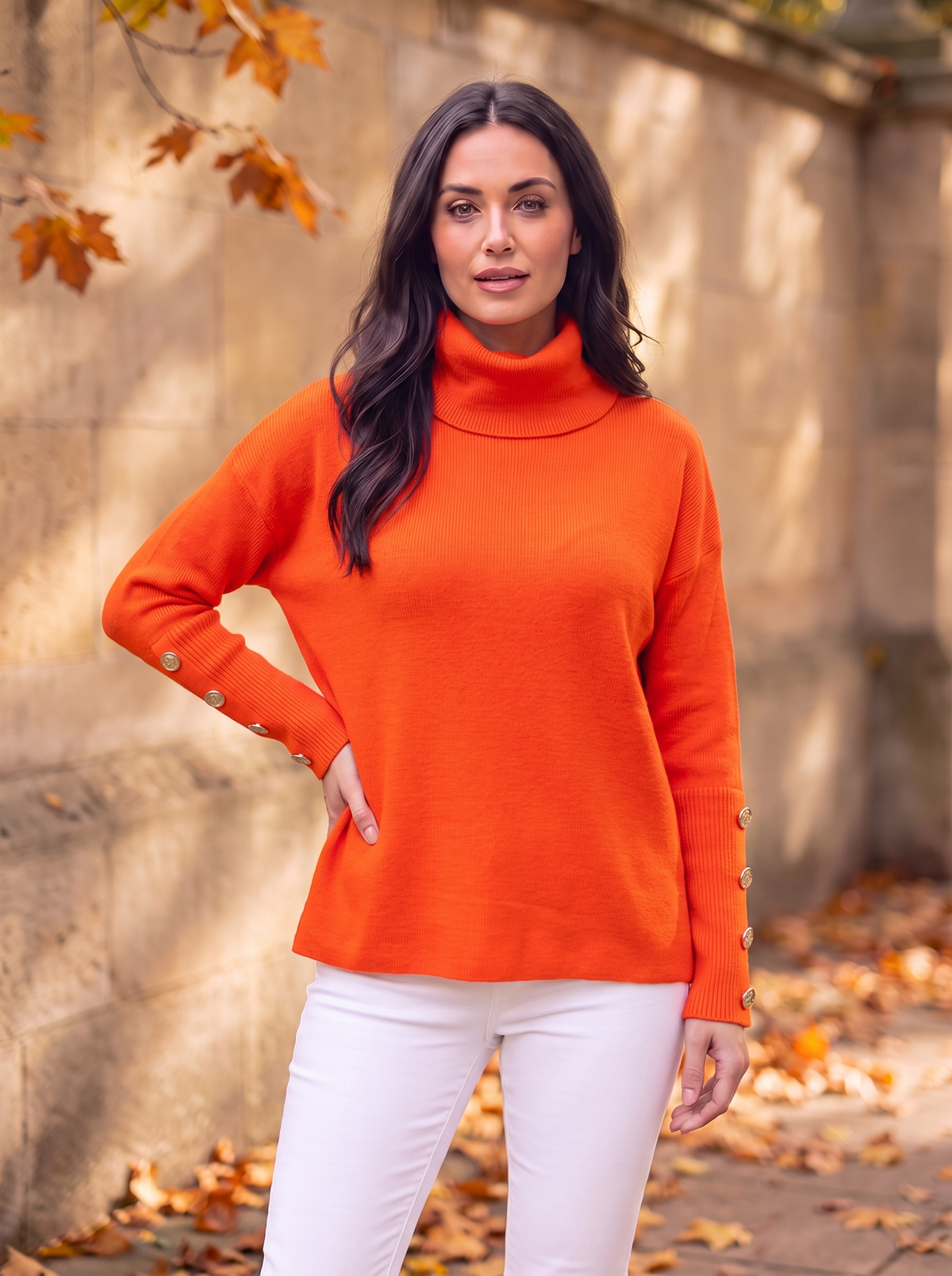 Women's classic roll neck sweater