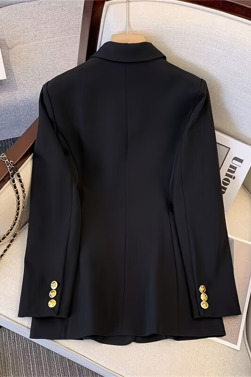 Blazer Croisé à Double Boutonnage Femme