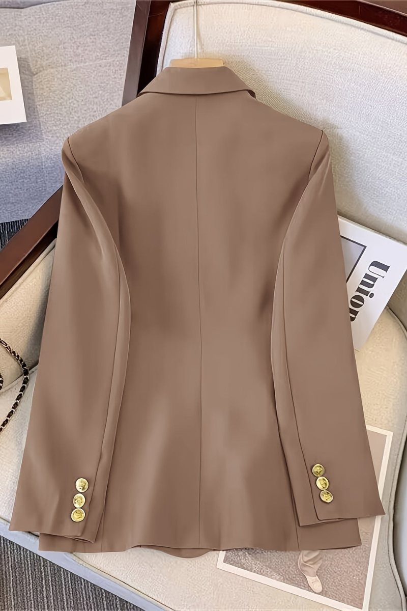 Blazer Croisé à Double Boutonnage Femme