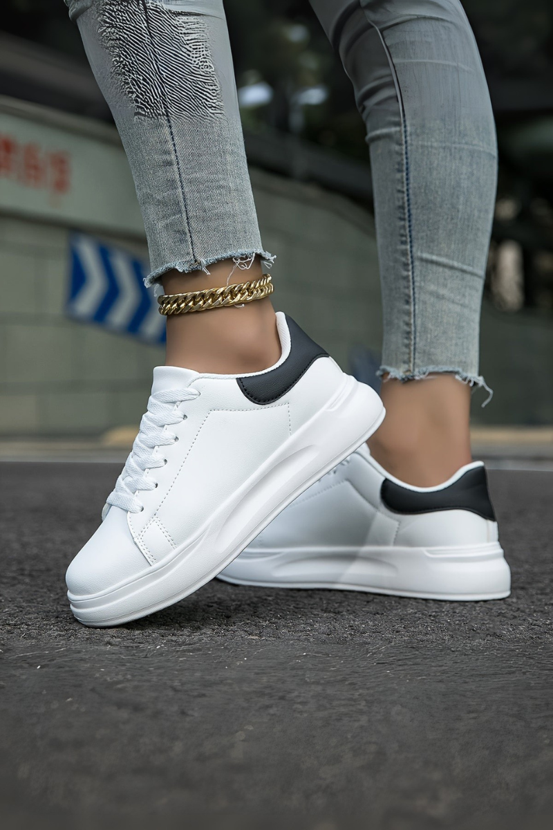 Sneakers Orthopédiques Blanches & Confort Quotidien Femme
