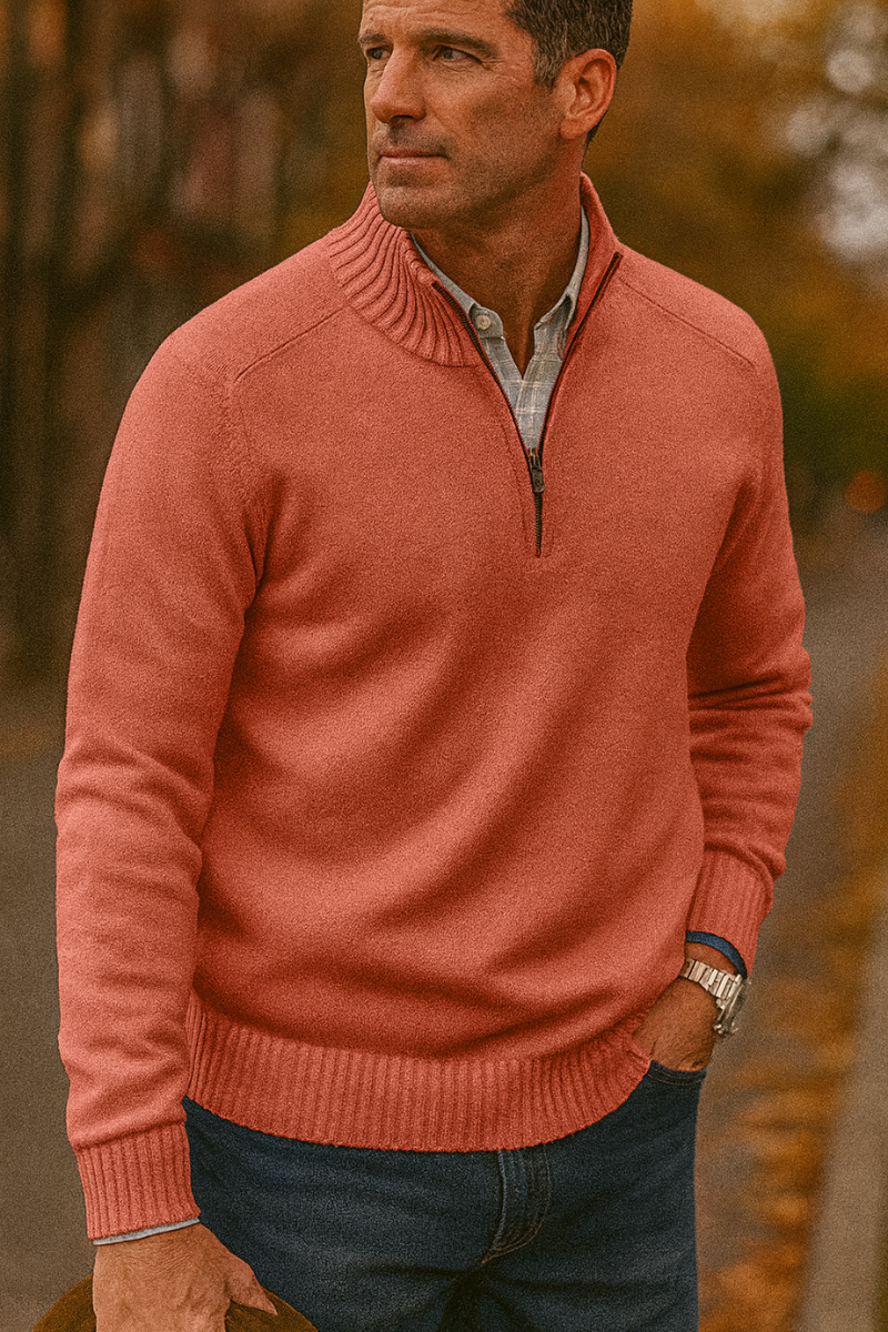 Pull Homme Zip Quart de Tou