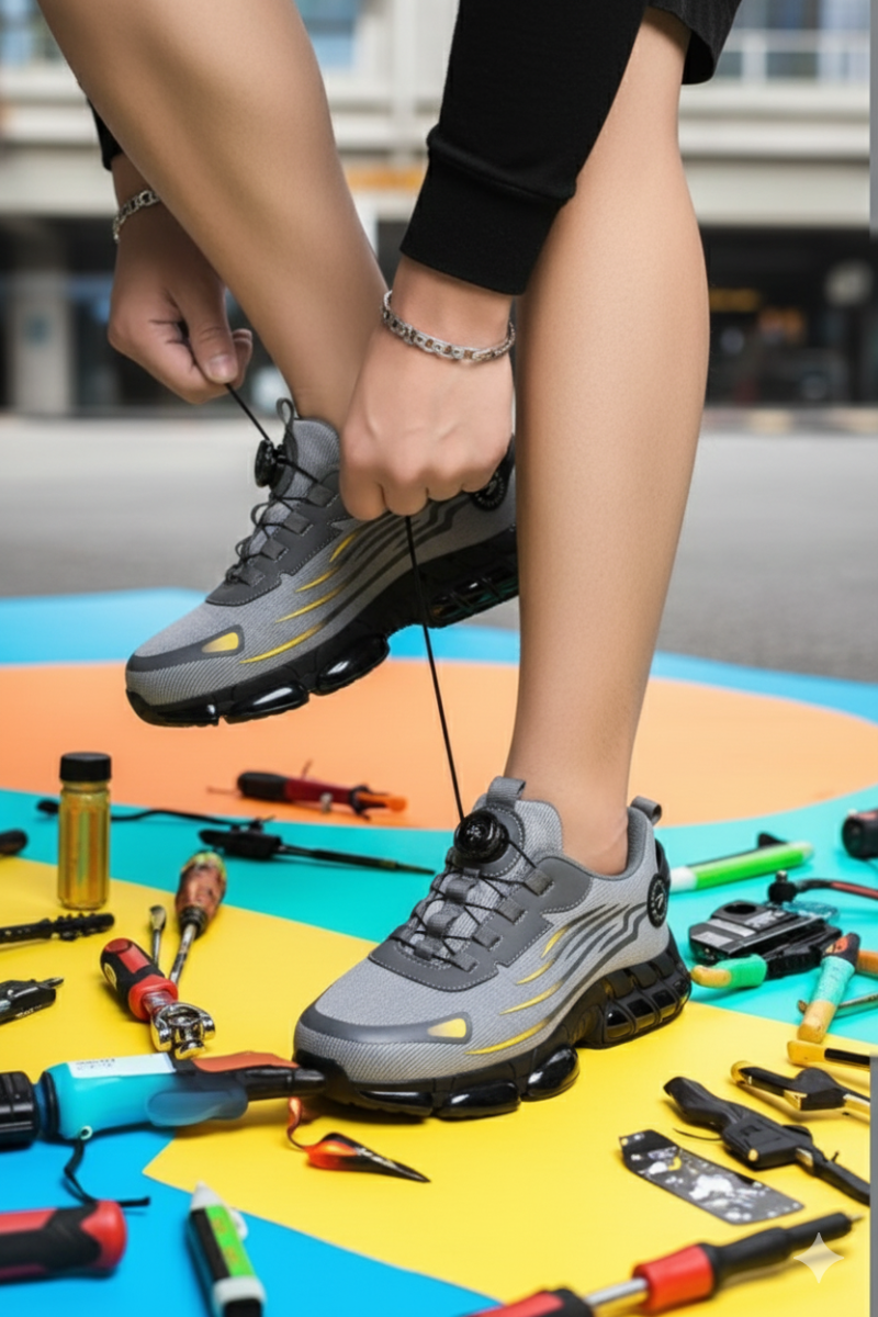 Chaussures de Sécurité à Embout Acier avec Semelles Antidérapantes Homme