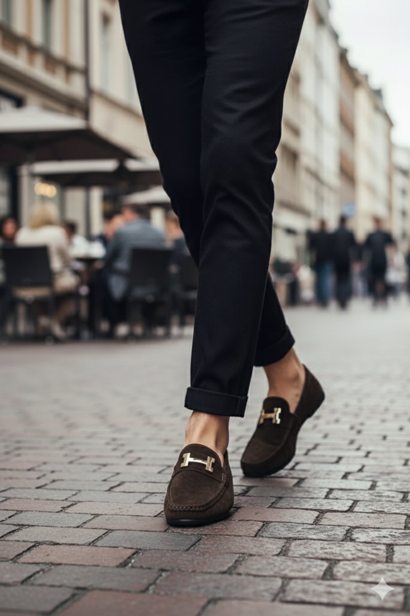 Mocassins Homme Suède Élégant & Confortable