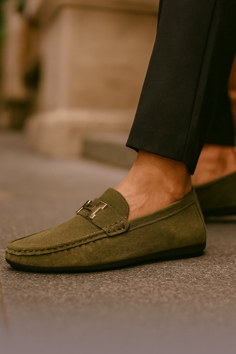 Mocassins Homme Suède Élégant & Confortable
