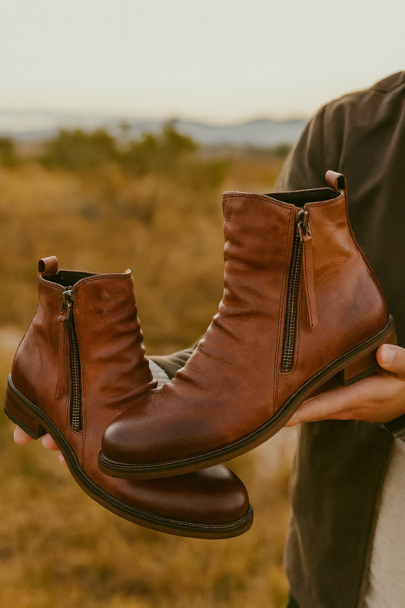 Bottes Élégantes à Fermeture Éclair Homme