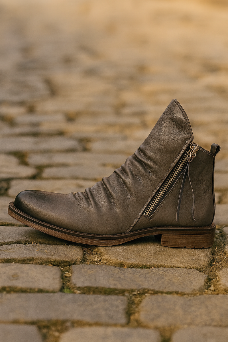 Bottes Élégantes à Fermeture Éclair Homme