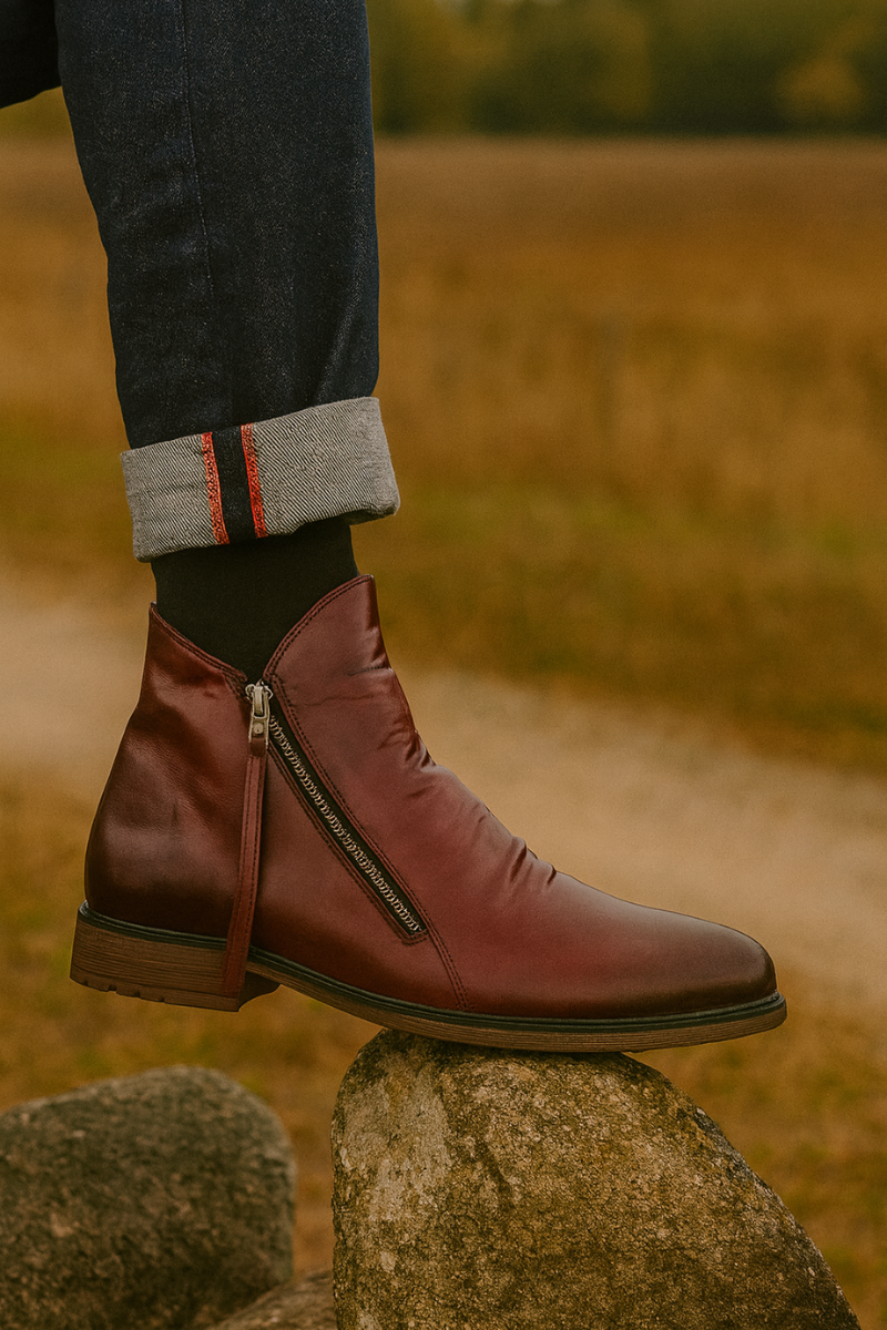 Bottes Élégantes à Fermeture Éclair Homme