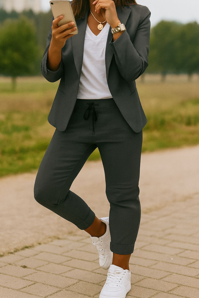Ensemble Blazer & Pantalon Élégant Femme