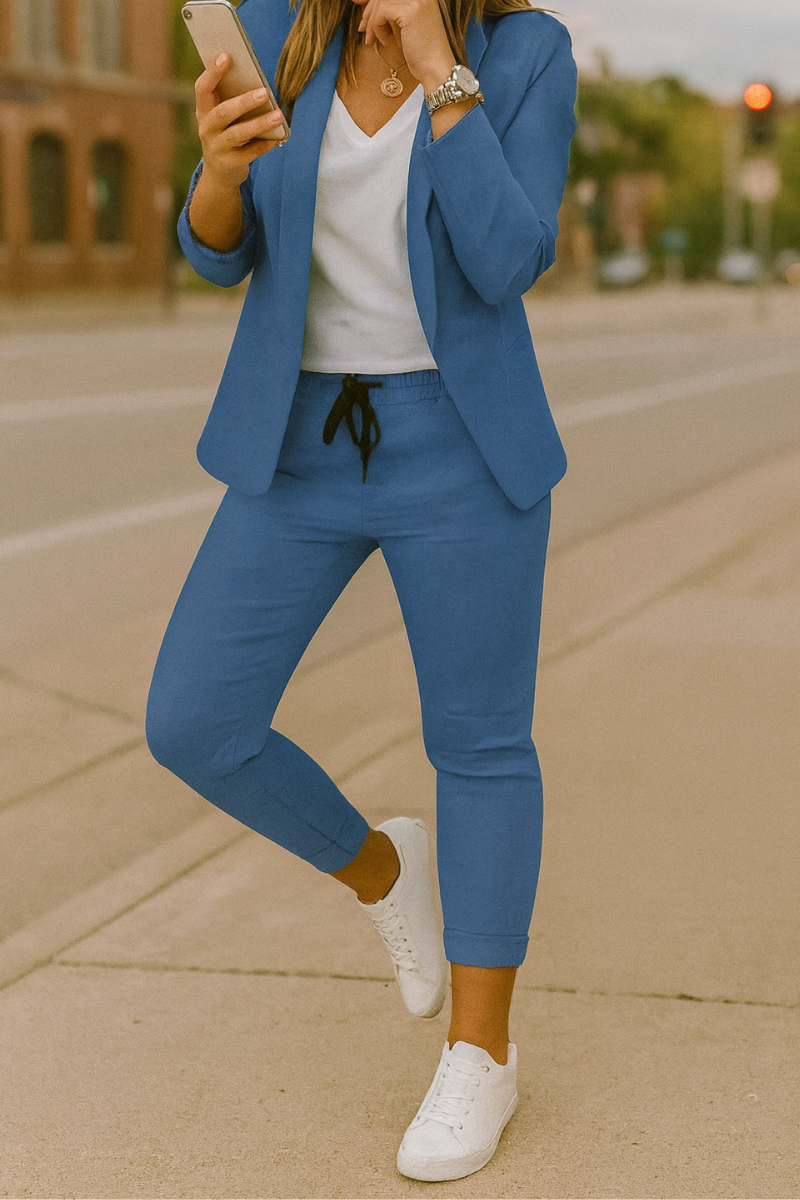 Ensemble Blazer & Pantalon Élégant Femme