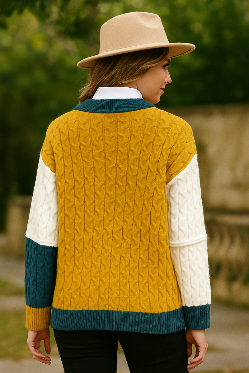Pull Tricot Doux Coupe Lâche Femme