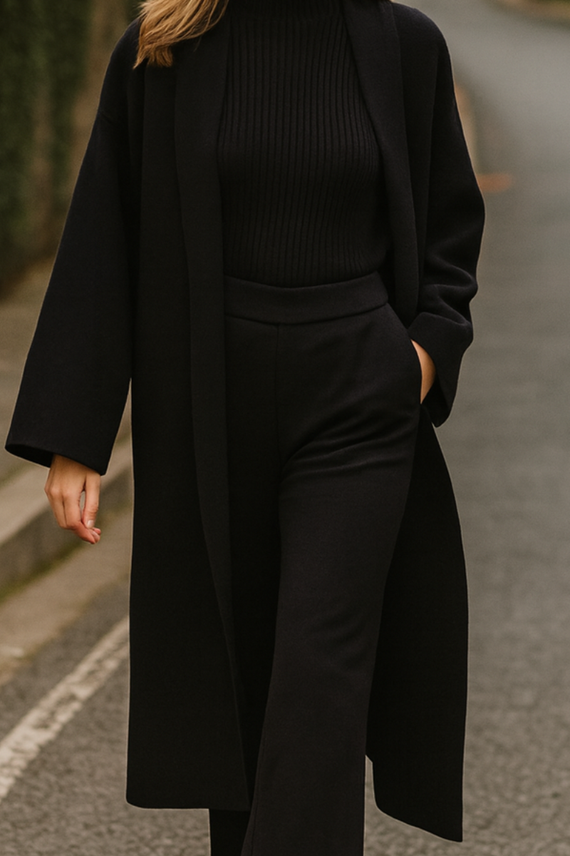 Ensemble 3 Pièces Cardigan, Pantalon & Haut Femme