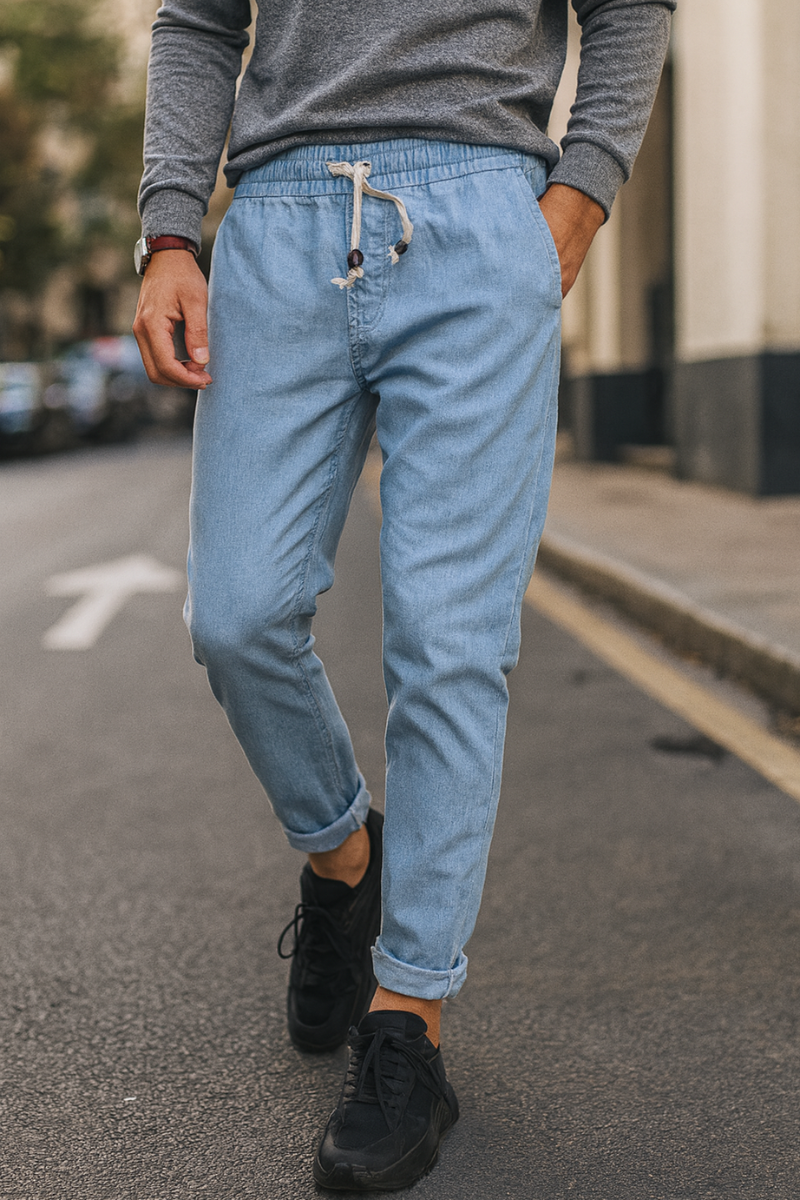 Pantalon Lin Décontracté & Confortable Homme
