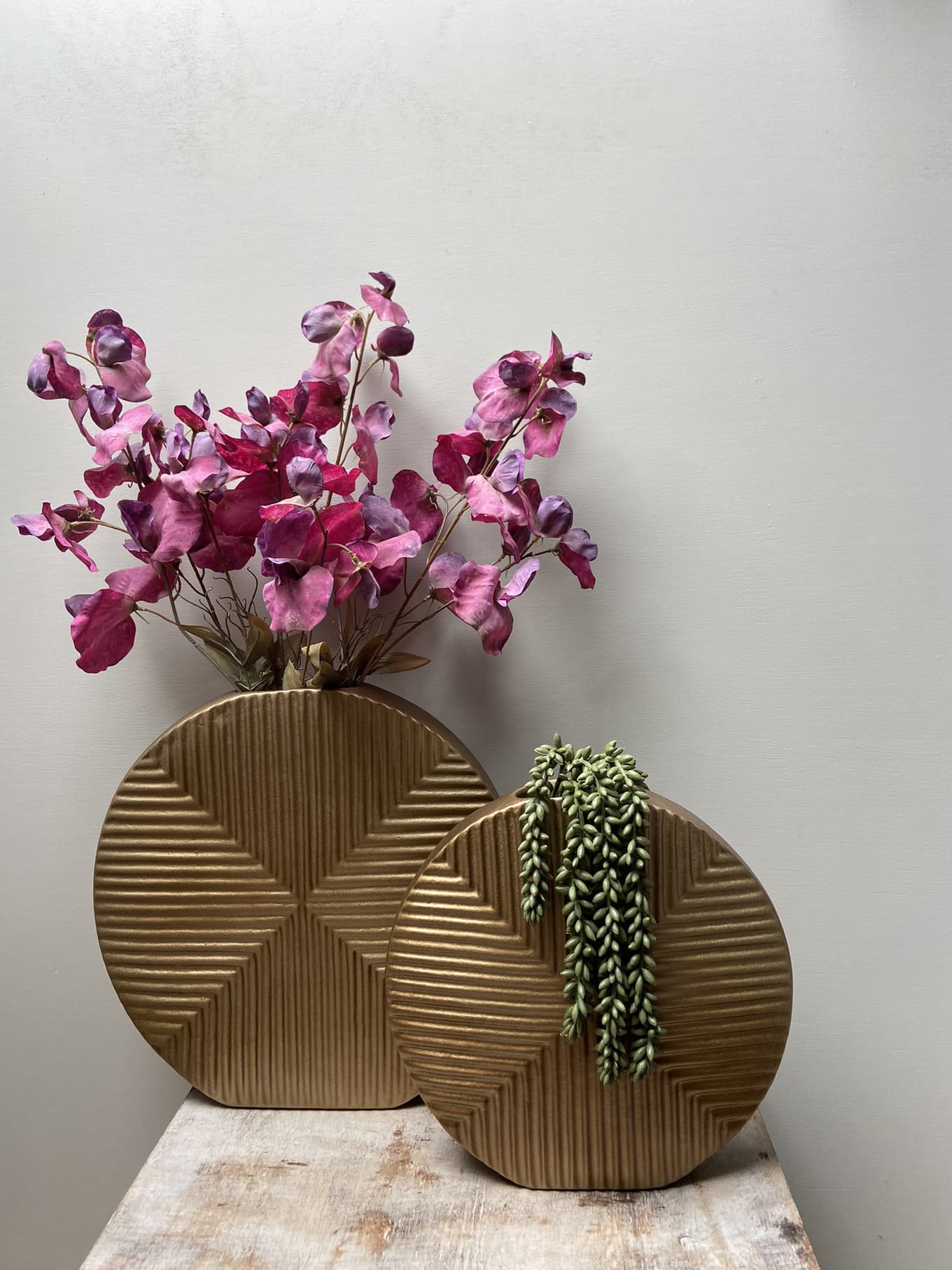 Vase En Céramique Décoratif Géométrique