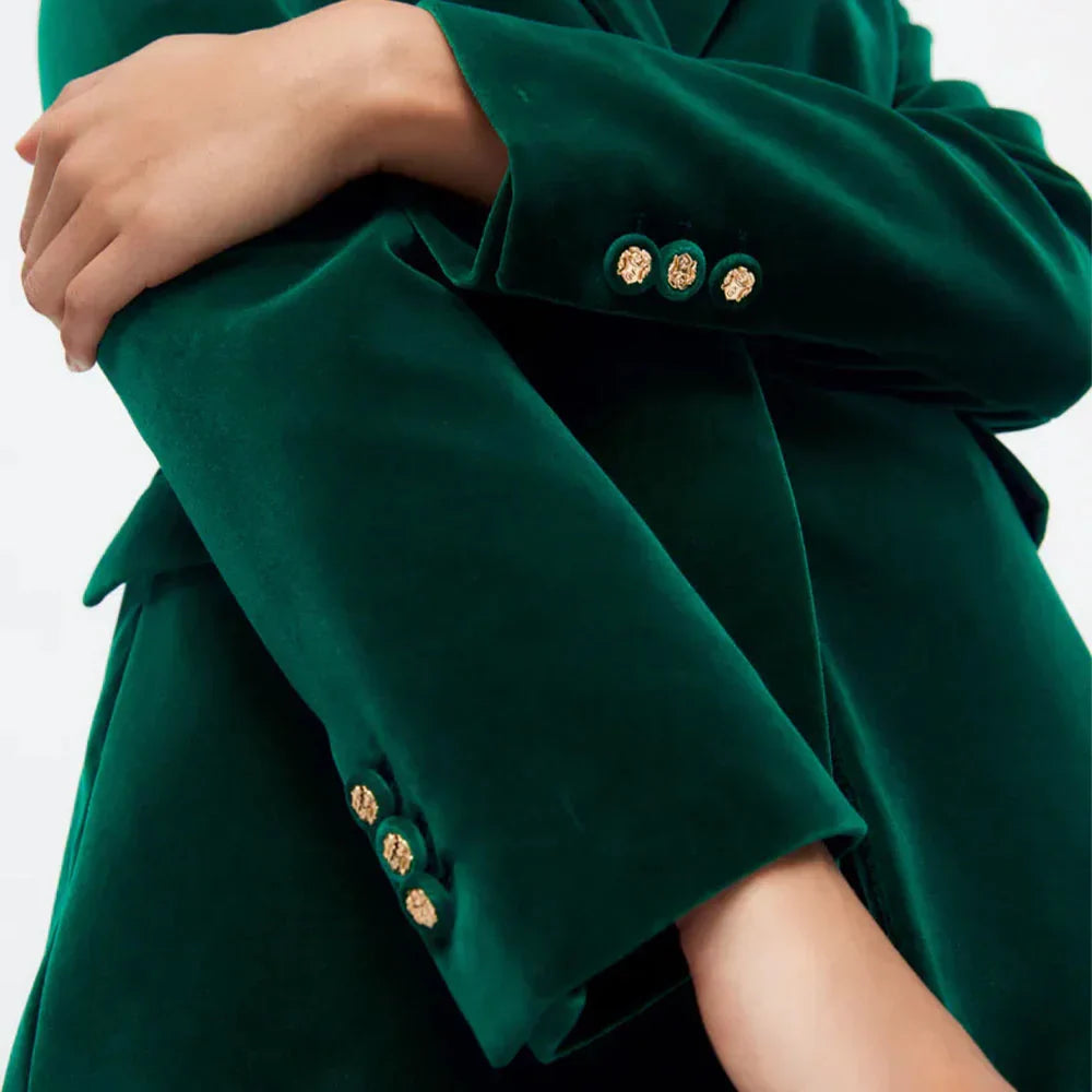 Ensemble Tailleur en Velours Femme