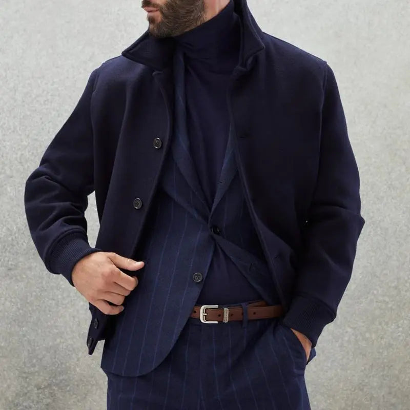Veste Homme à Boutons en Laine