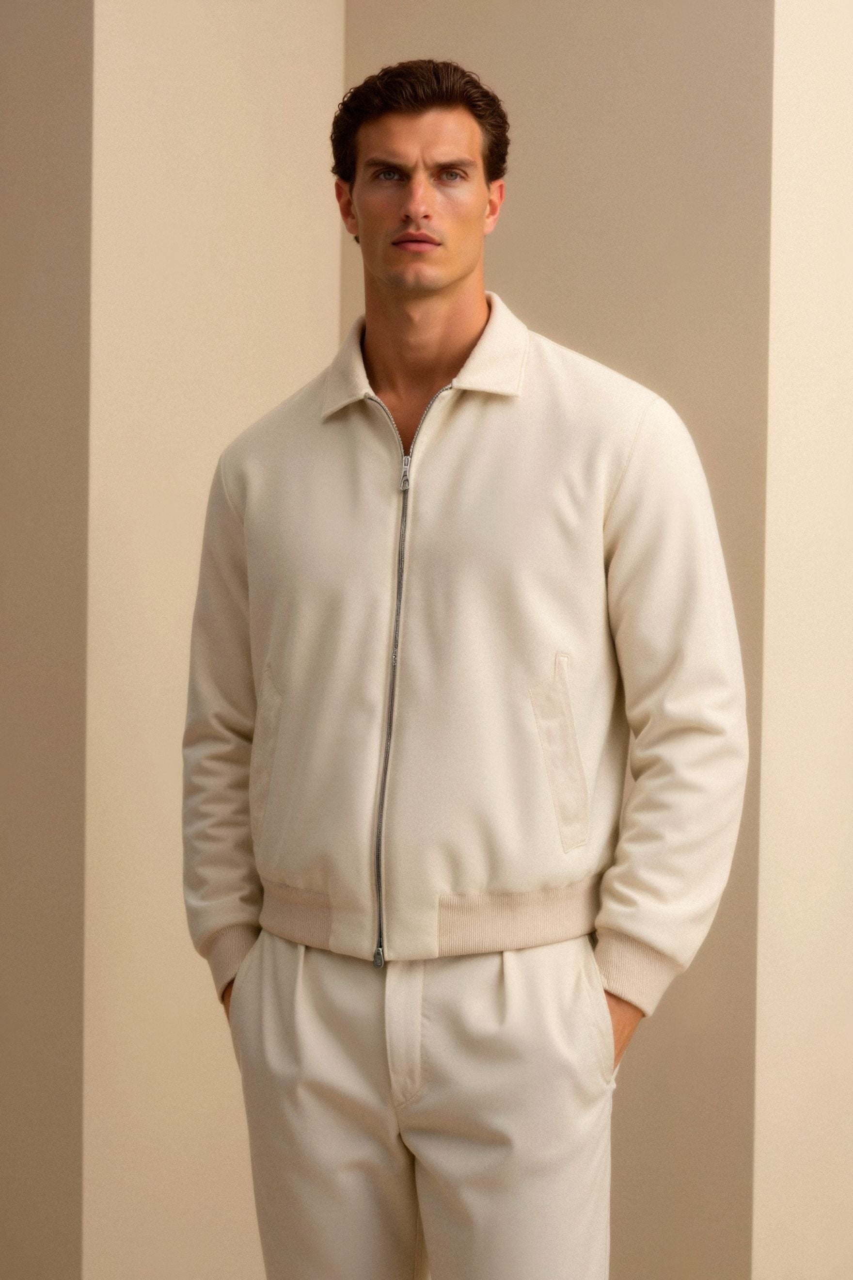 Veste Zippée Minimaliste Homme