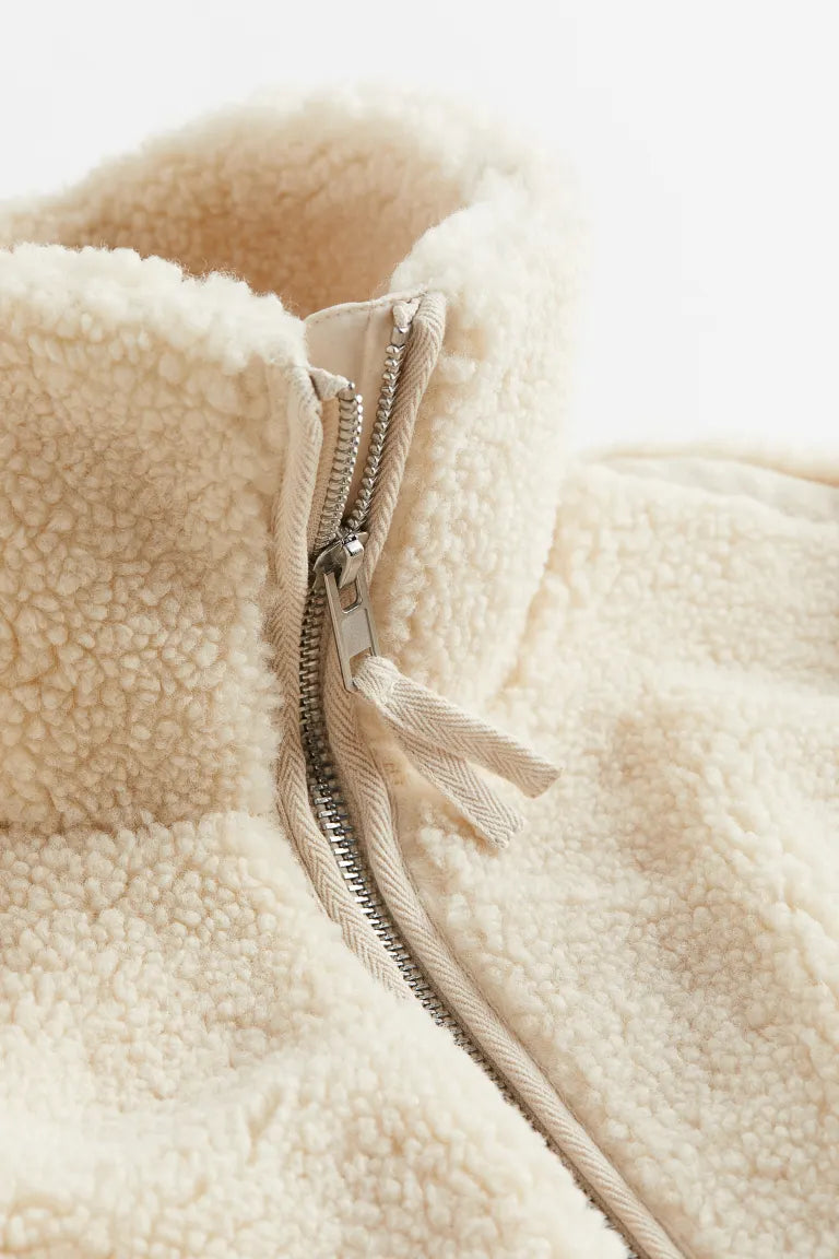Veste en peluche pour femme