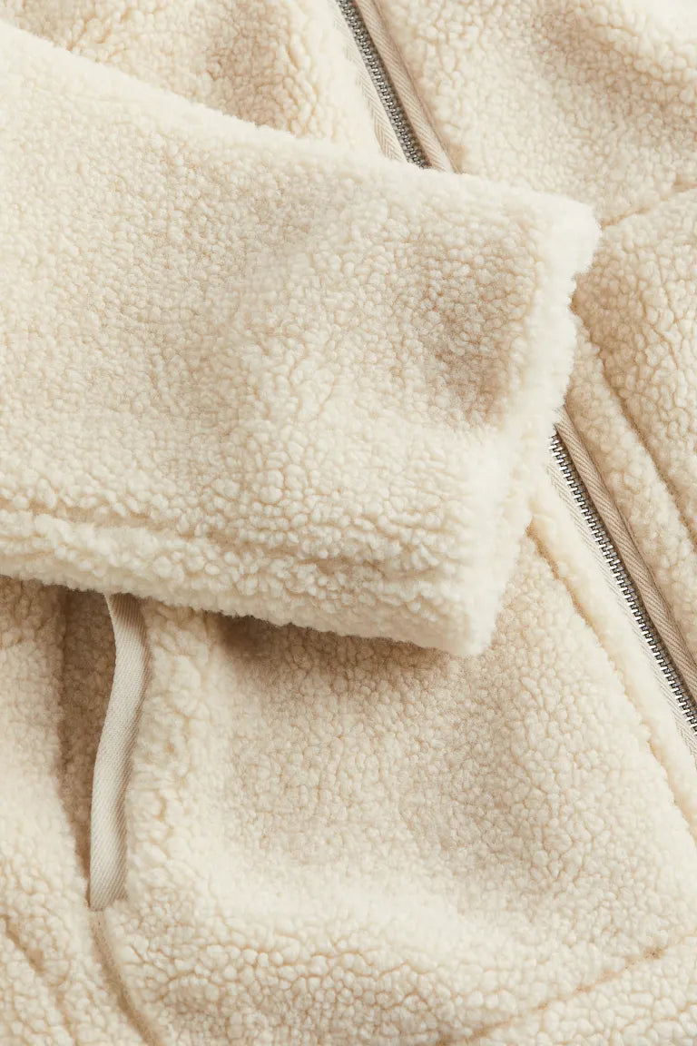 Veste en peluche pour femme