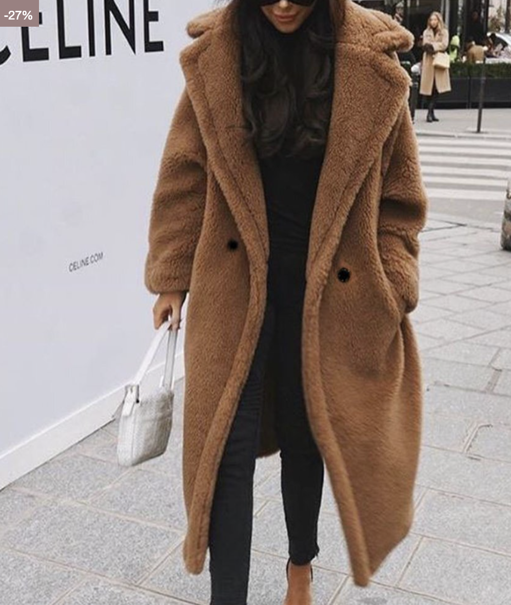 Veste longue d'hiver pour femme