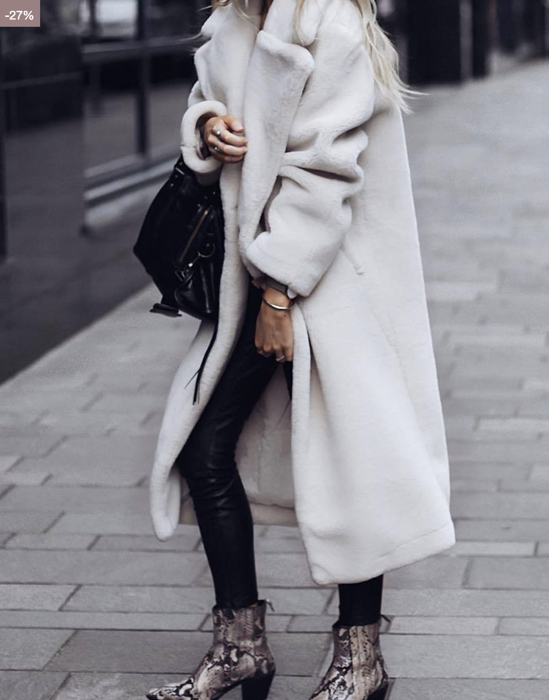 Veste longue d'hiver pour femme