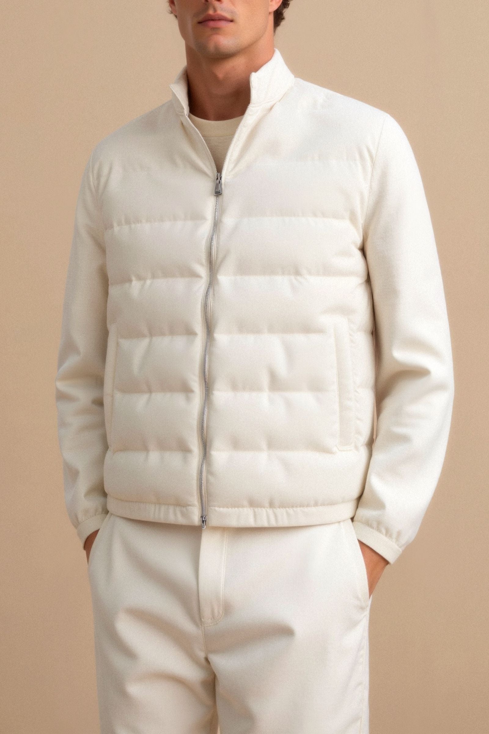 Veste Matelassée à Fermeture Éclair Homme