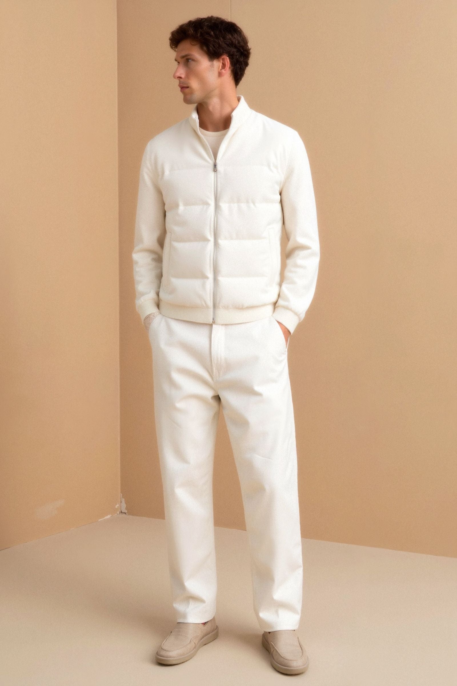 Veste Matelassée à Fermeture Éclair Homme