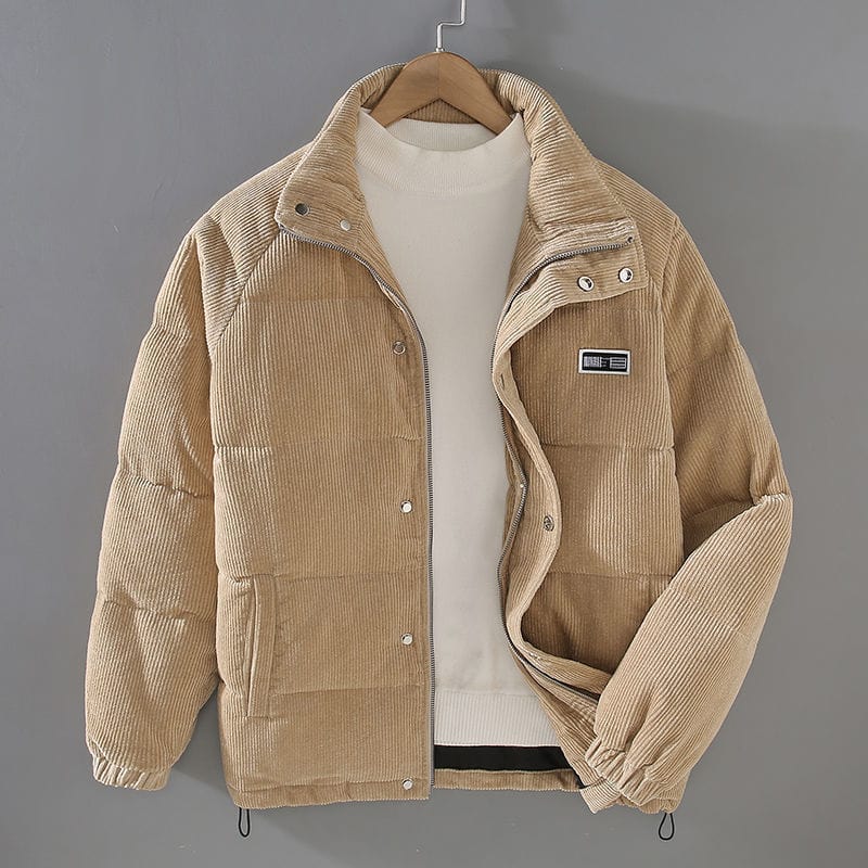 Veste Matelassée en Velours Côtelé Homme