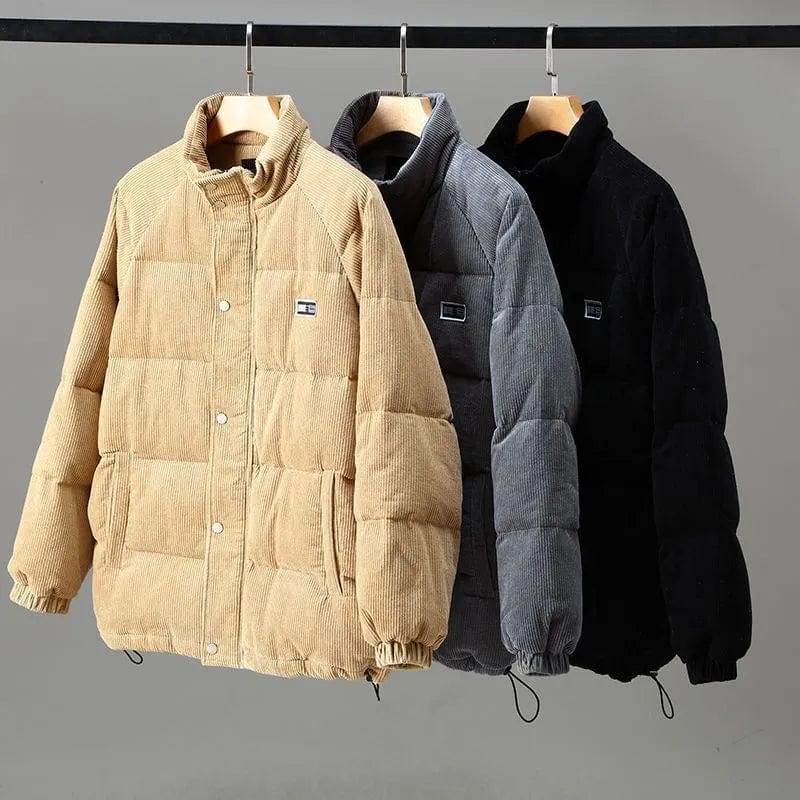 Veste Matelassée en Velours Côtelé Homme