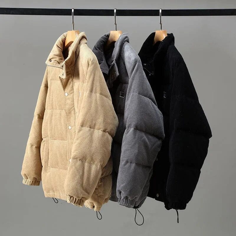 Veste Matelassée en Velours Côtelé Homme