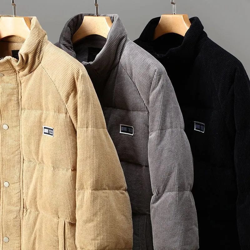 Veste Matelassée en Velours Côtelé Homme