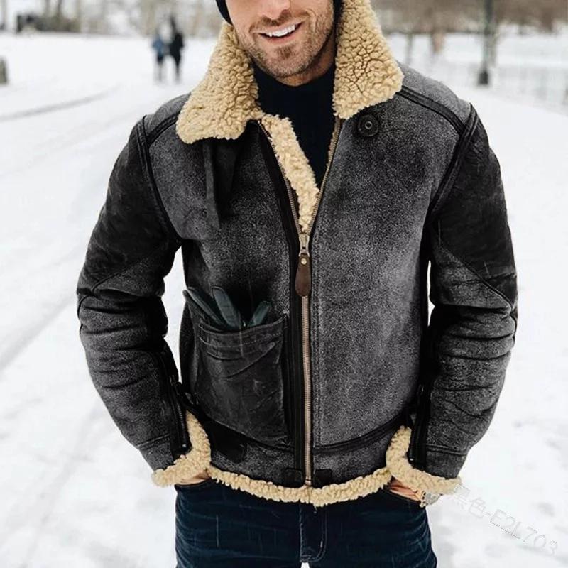 Veste en cuir pour homme
