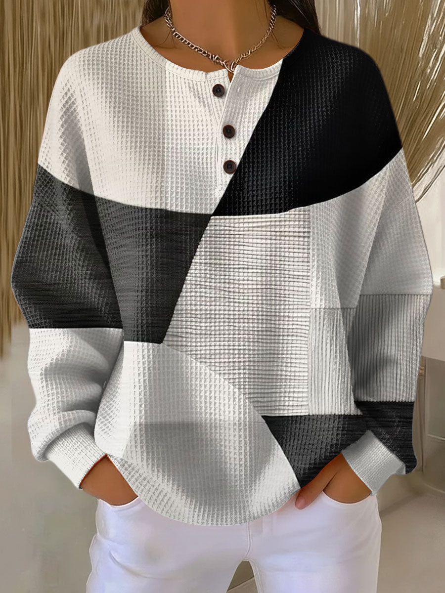 Waffle Jumper Relaxed Fit Women