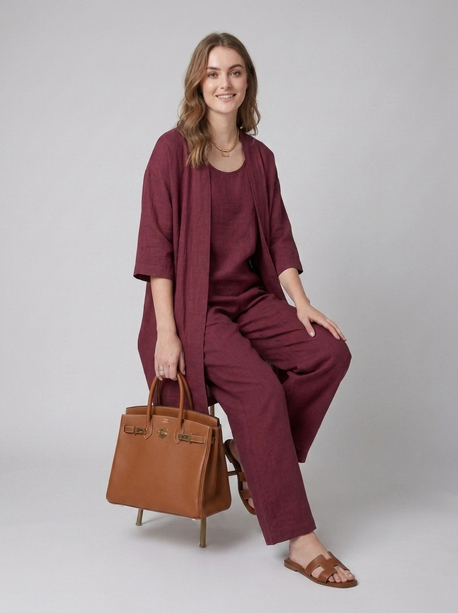 Women's linen co ord for everyday wear