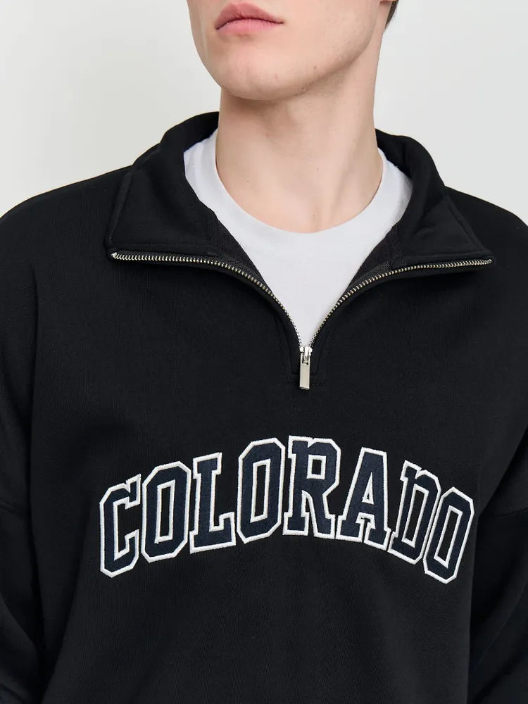 Pull Demi Zip Coton Doux Homme
