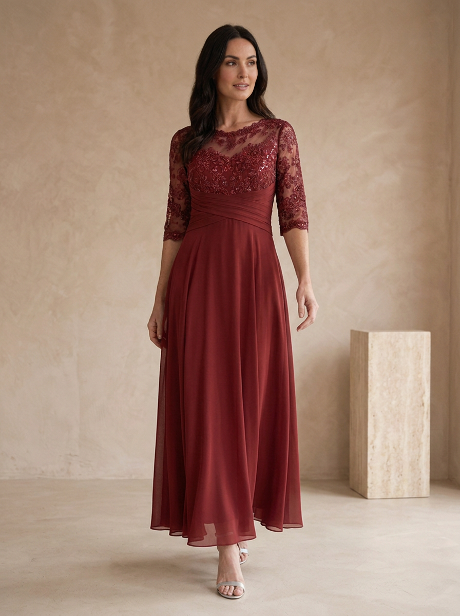 Timeless A line evening dress for special events