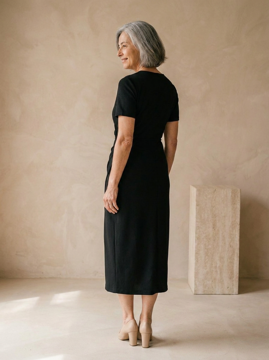 Lightweight wrap dress for holidays and casual outings