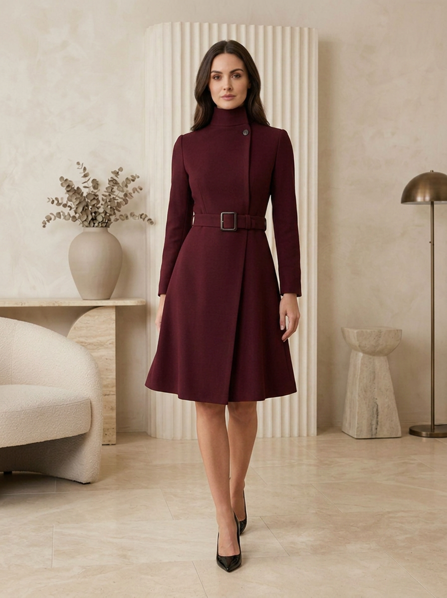 Women's button front A line dress