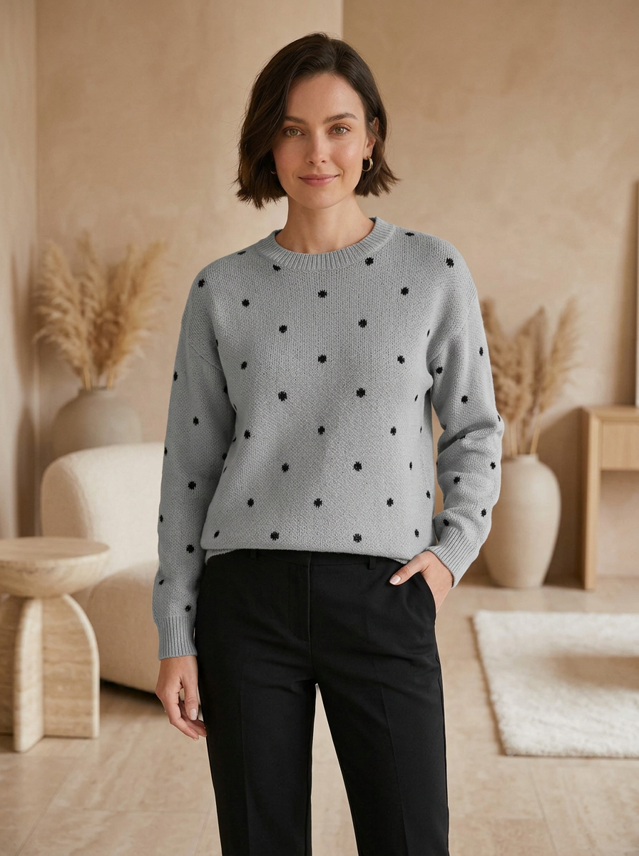 Soft wool blend sweater for everyday comfort