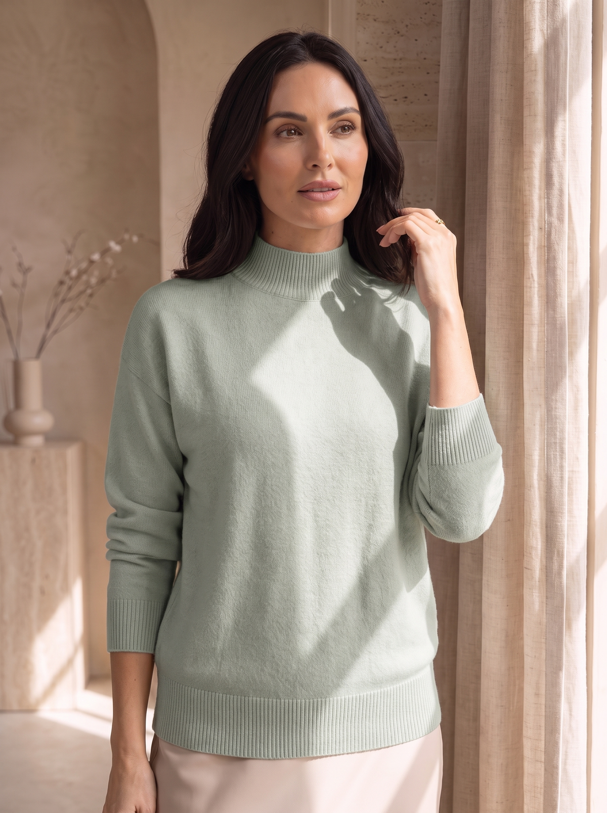 Regular fit jumper for women