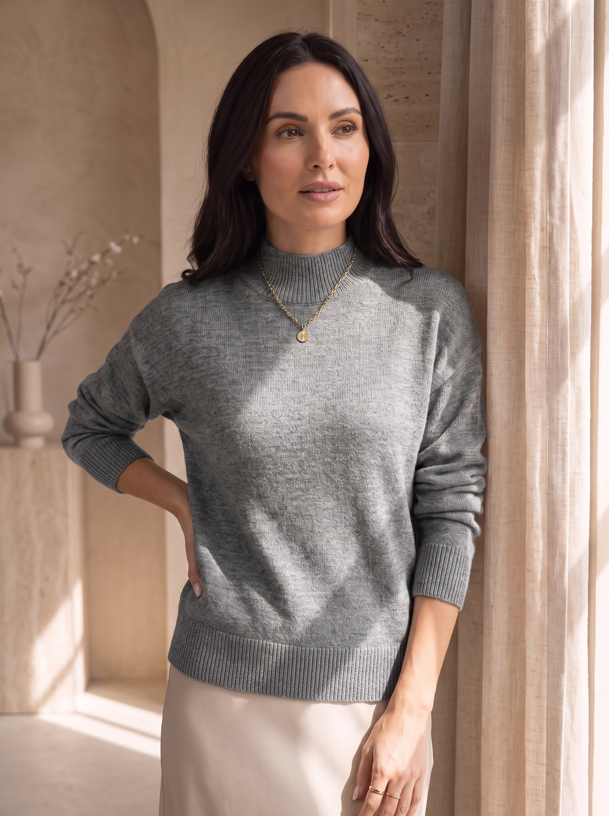 Women's classic knit sweater