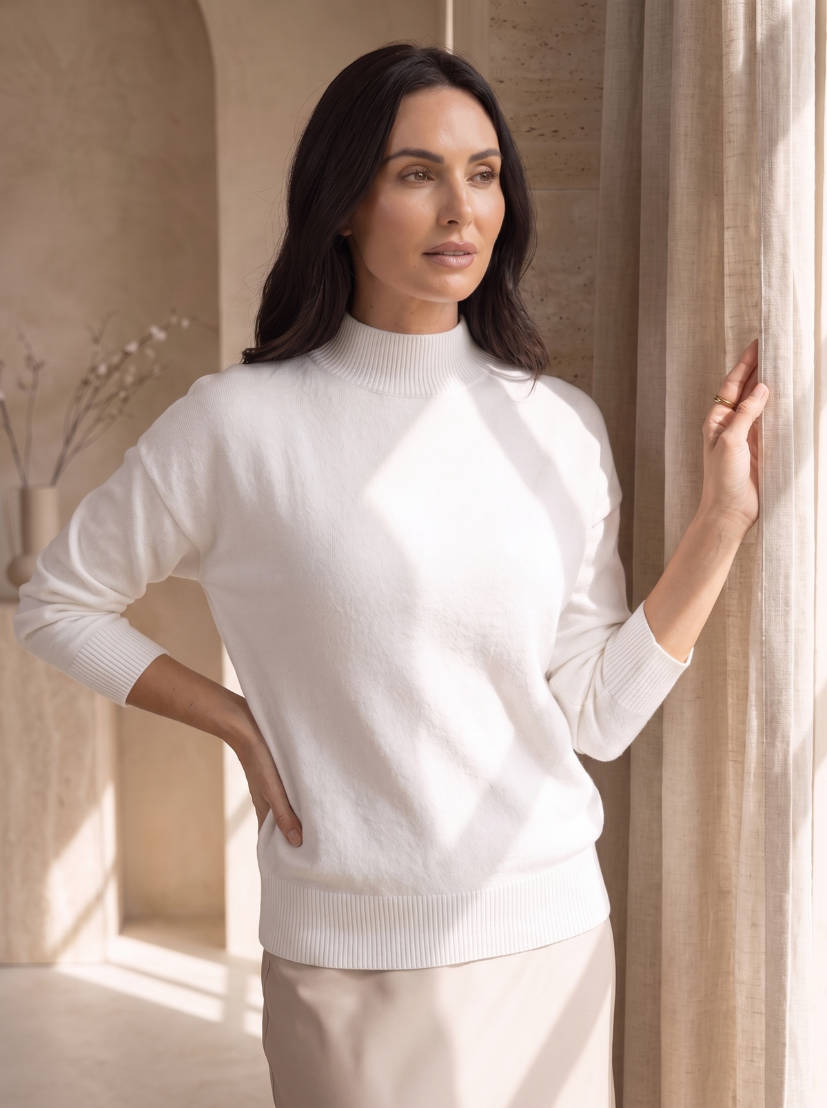Women's knitted jumper regular fit