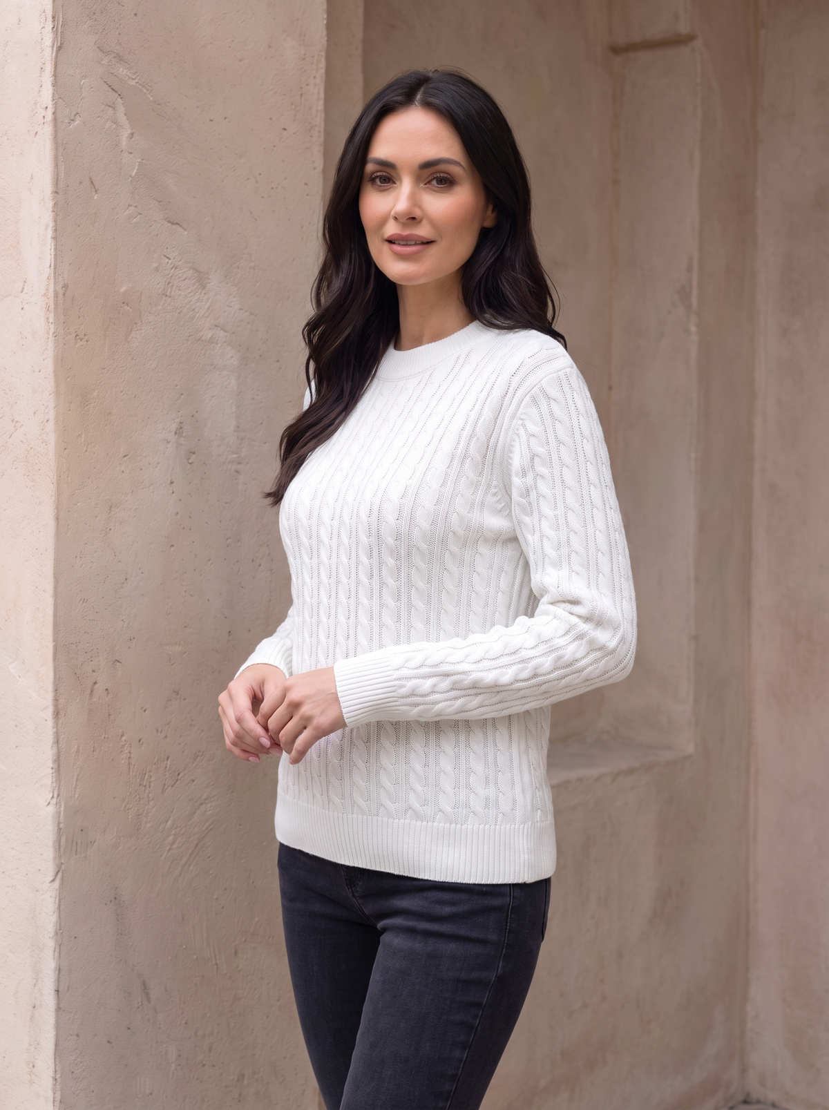 Women's wool knit jumper