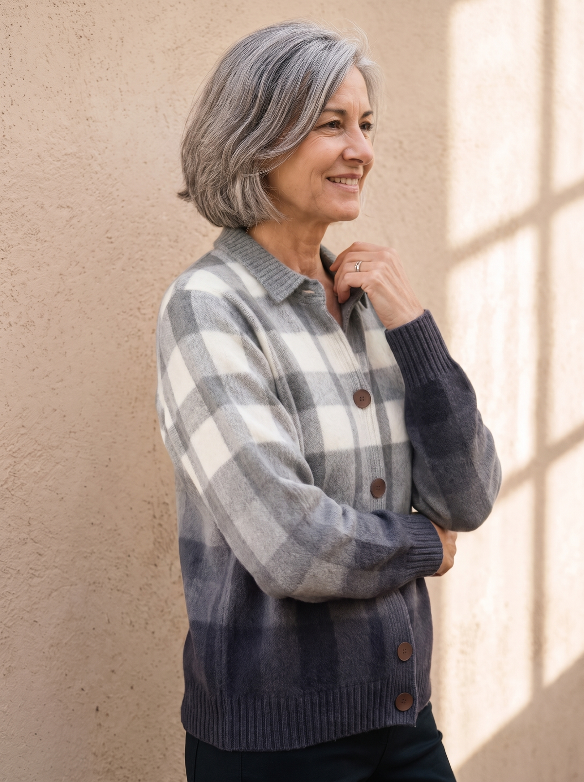 Women's casual knit cardigan