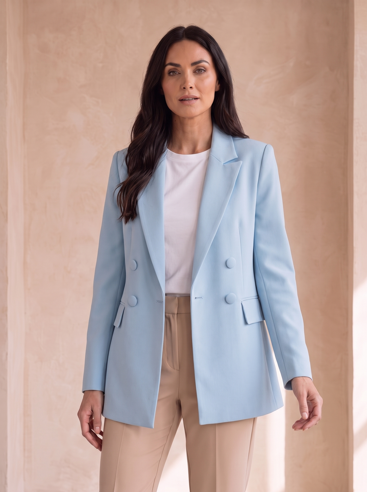 Double-breasted blazer for women