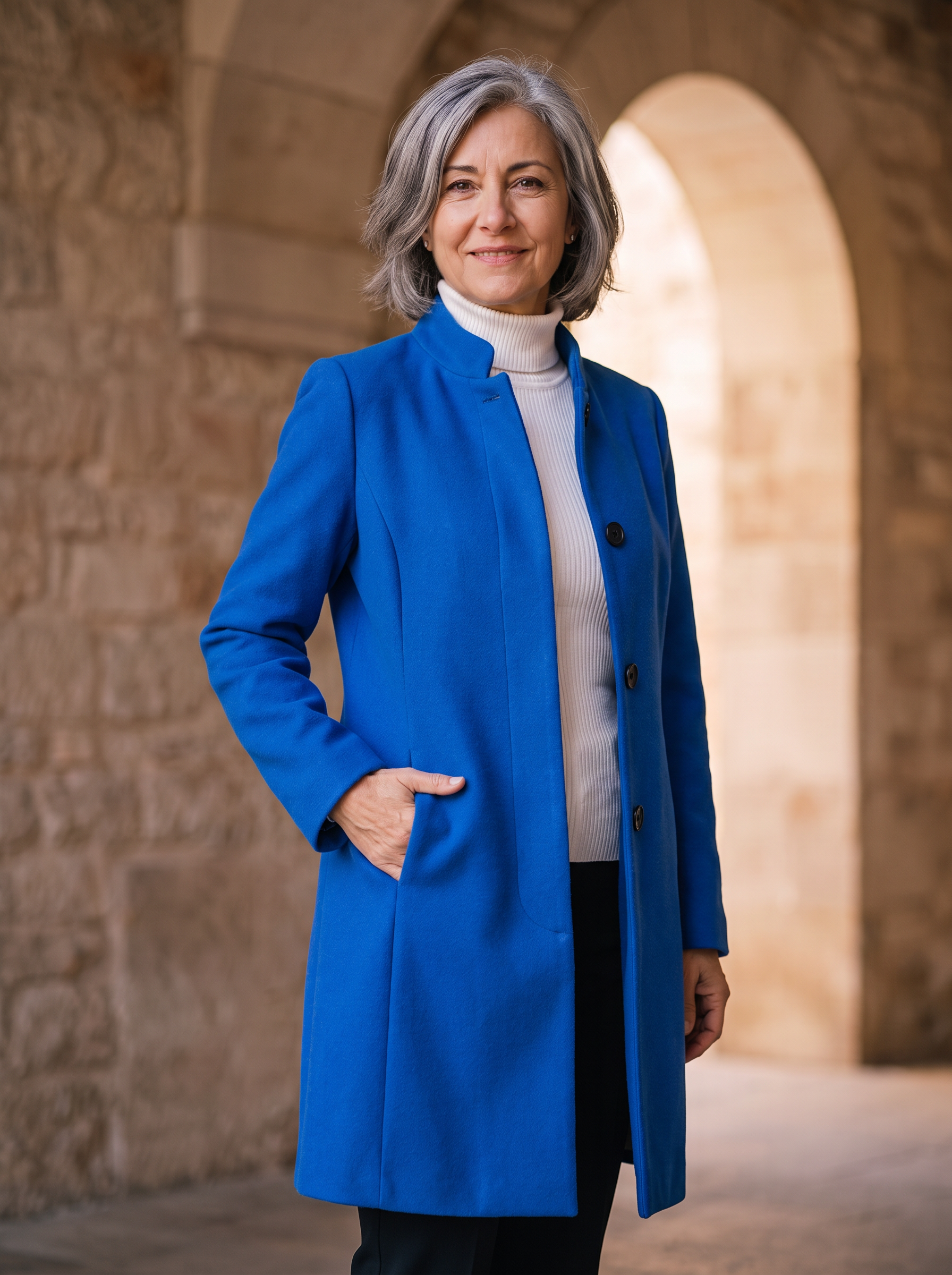 Women's slim fit coat